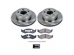 PowerStop OE Replacement Brake Rotor and Pad Kit; Front (1999 Jeep Wrangler TJ w/ 3-Inch Cast Rotors; 00-06 Jeep Wrangler TJ)