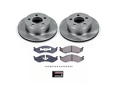 PowerStop Jeep Wrangler OE Replacement Brake Rotor and Pad Kit; Front  KOE2152 (1999 Jeep Wrangler TJ w/ 3-Inch Cast Rotors; 00-06 Jeep Wrangler TJ)  - Free Shipping