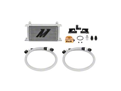 Mishimoto Thermostatic Oil Cooler Kit; Silver (07-11 3.8L Jeep Wrangler JK)