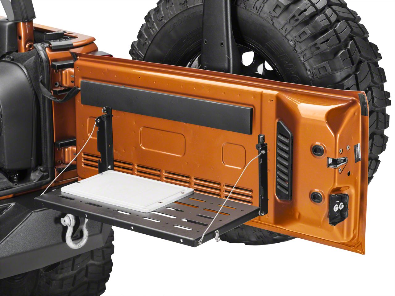 Teraflex Jeep Wrangler Tailgate Table - w/ cutting board 4804180 (07-18 ...