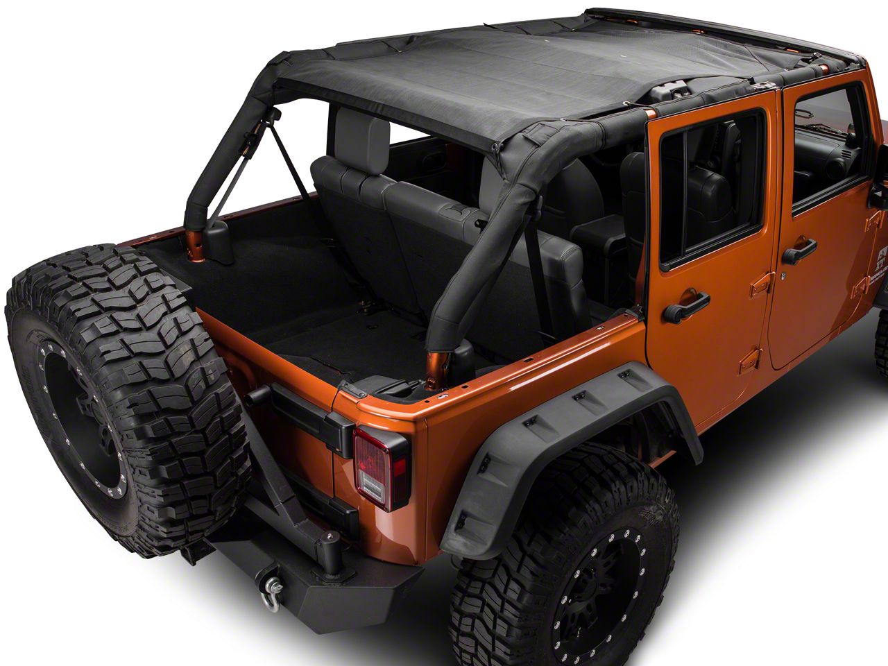 TruShield Jeep Wrangler FullShade Mesh Top J101173 (07-18 Jeep Wrangler ...