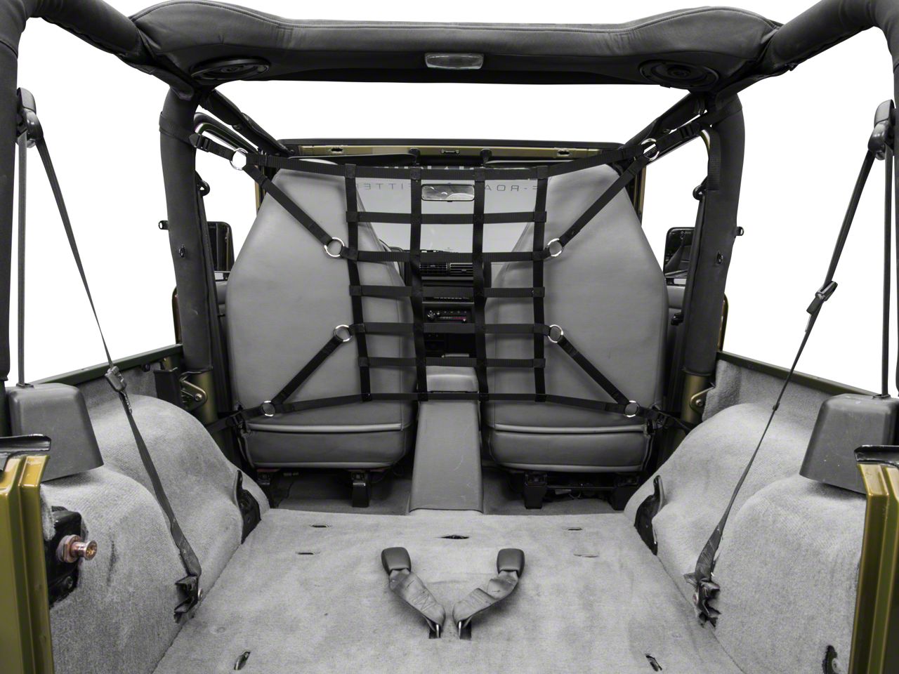 jeep cargo net pet barrier