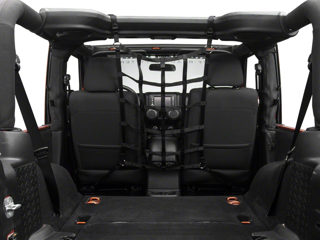 jeep cargo net pet barrier