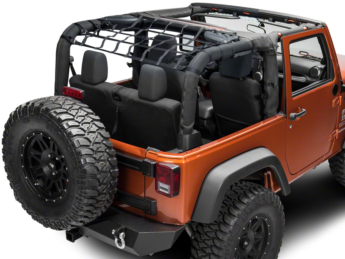 Redrock 4x4 Jeep Wrangler Rear Overhead Net J101195 07 18 Jeep