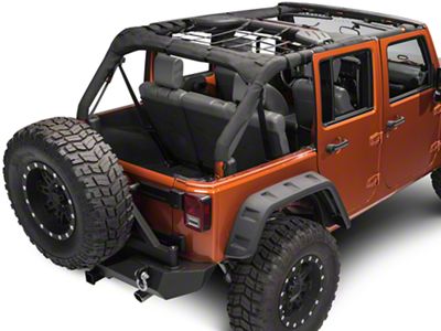 RedRock Rear Overhead Net (07-18 Jeep Wrangler JK 4-Door)