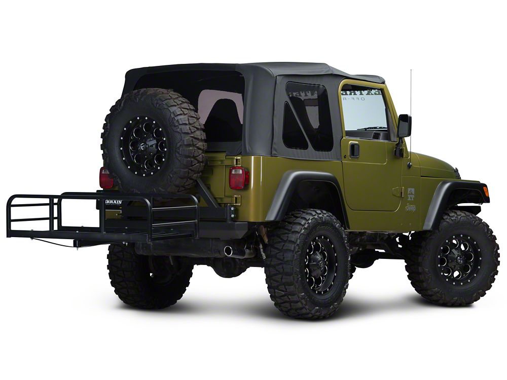 RedRock Hitch Mounted Cargo Rack; 12Inch XL (8706 Jeep Wrangler YJ