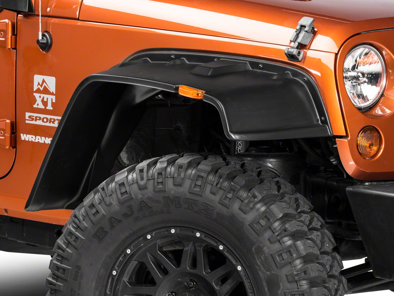 Lund Wrangler Fender Flares FX - Flat Style 4PC FX606T-B (07-18 Jeep ...