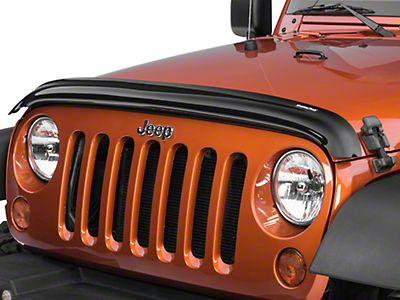 Weathertech Jeep Wrangler Stone & Bug Deflector - Dark Smoke 50169 (07-18 Jeep  Wrangler JK)