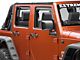 Weathertech Side Window Deflectors; Front and Rear; Dark Smoke (07-18 Jeep Wrangler JK 4-Door)