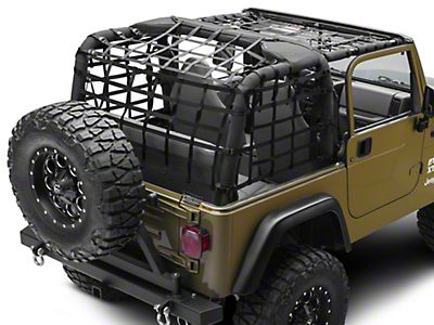 RedRock Jeep Wrangler Cargo Wrap Around Net; One Piece J101185 (92-06 Jeep  Wrangler YJ & TJ) - Free Shipping