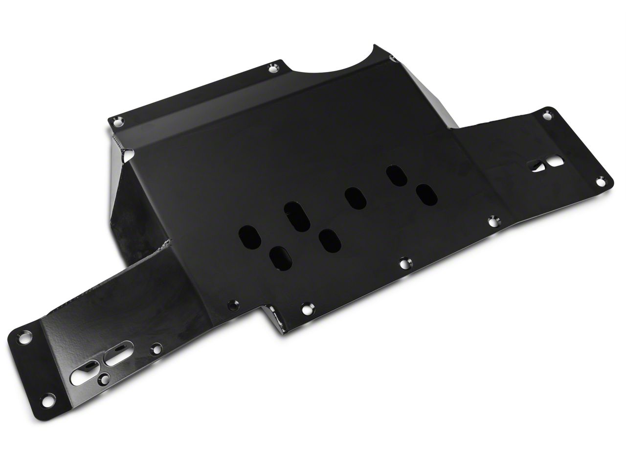Synergy Jeep Wrangler Heavy Duty Transmission Skid Plate Black Powder