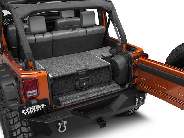 ARB Roller Drawer with Roller Floor System (07-18 Jeep Wrangler JK 4-Door w/ Plastic Trim & Sub Woofer)