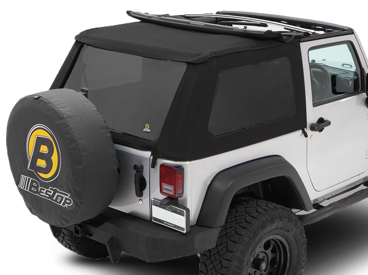 Bestop 5492235 Black Diamond Trektop NX Glide Convertible Soft Top for  2007-2018 Wrangler JK 2-door, Body -  Canada