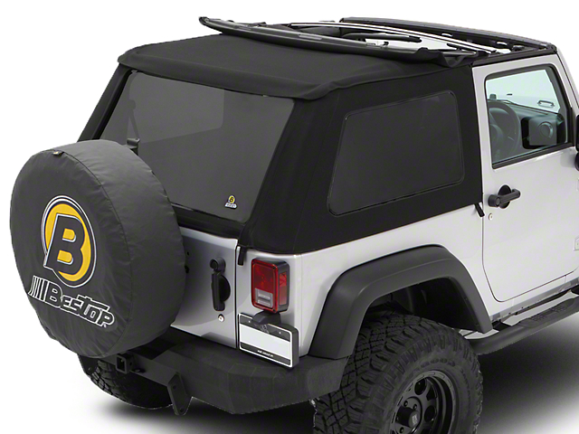 Bestop Jeep Wrangler TrekTop NX Glide Soft Top - Black 