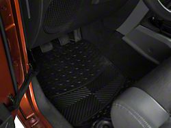 RedRock 4x4 All-Weather Floor Mat Set with One-Piece Rear Mat; Black (Universal; Some Adaptation May Be Required)