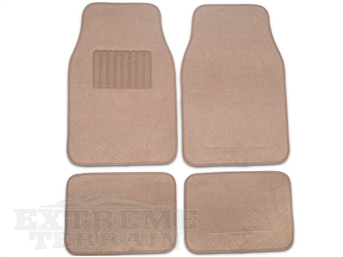 Alterum Jeep Wrangler 4 Piece Fabric Floor Mat Set W Heel Pad