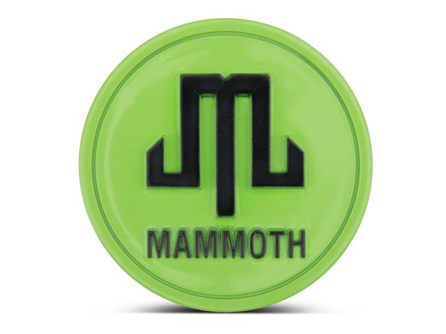 Mammoth Center Cap; Lime Green (66-22 Jeep CJ5, CJ7, Wrangler YJ, TJ, JK & JL)