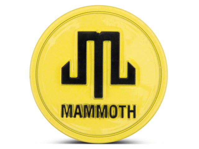 Mammoth Boulder Center Cap; Yellow (Fits Mammoth Boulder Wheels Only)