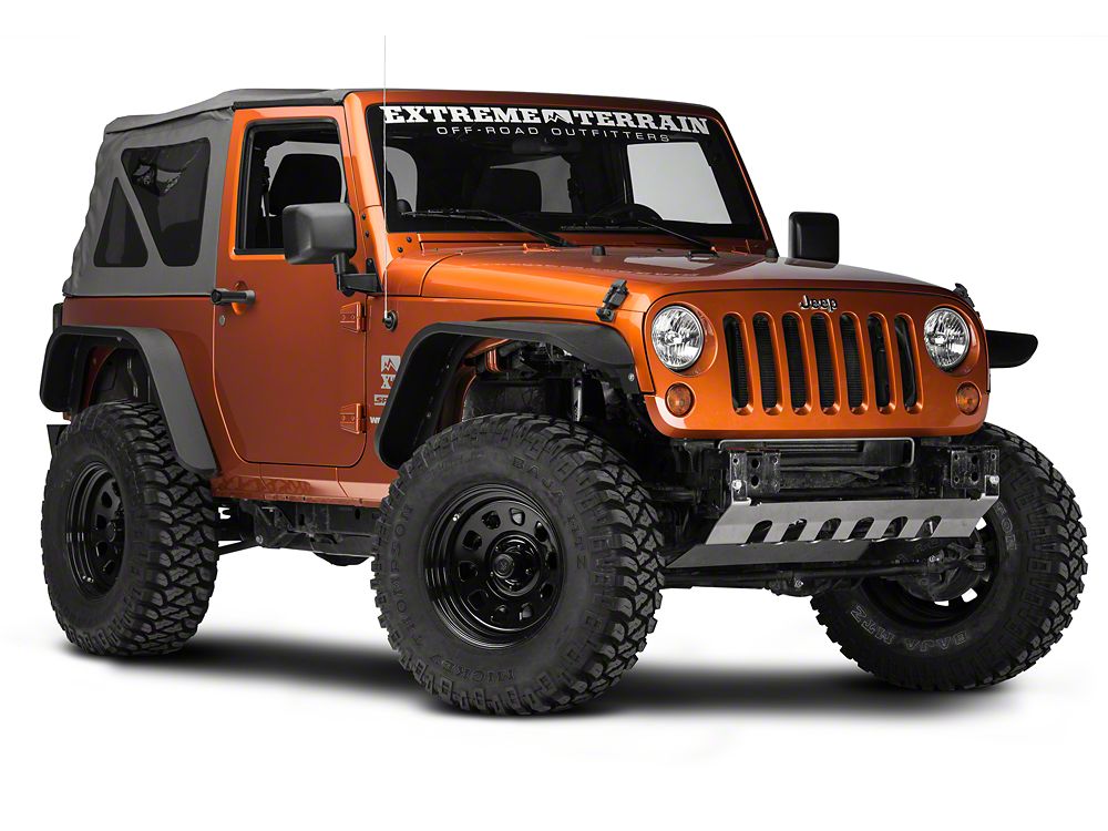 Barricade Front Skid Plate; Stainless Steel (1018 Jeep Wrangler JK