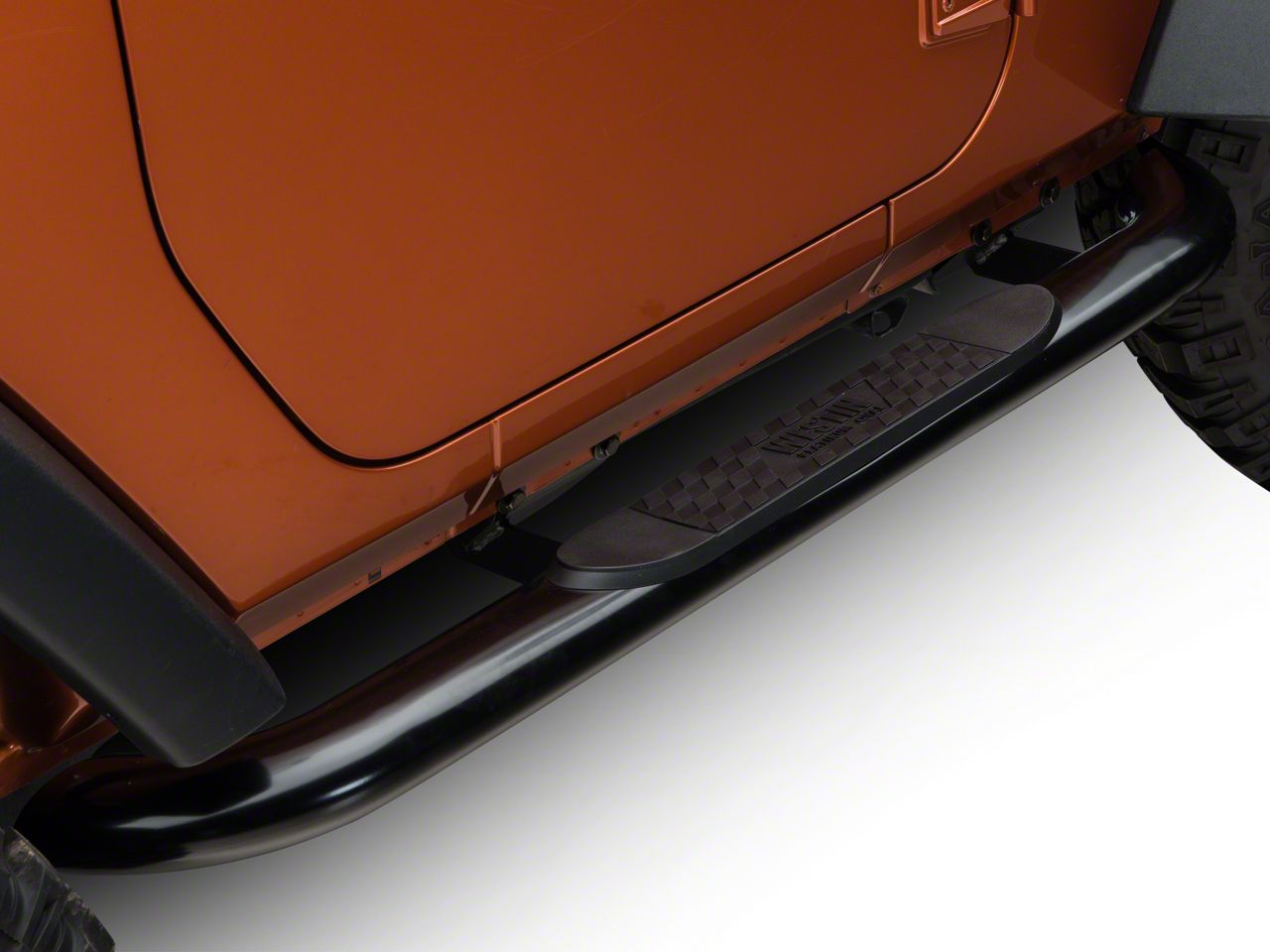 Jeep Wrangler Platinum 4-Inch Oval Side Step Bars; Black (07-18 Jeep ...