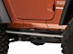 E-Series 3-Inch Nerf Side Step Bars; Black (07-18 Jeep Wrangler JK 2-Door)