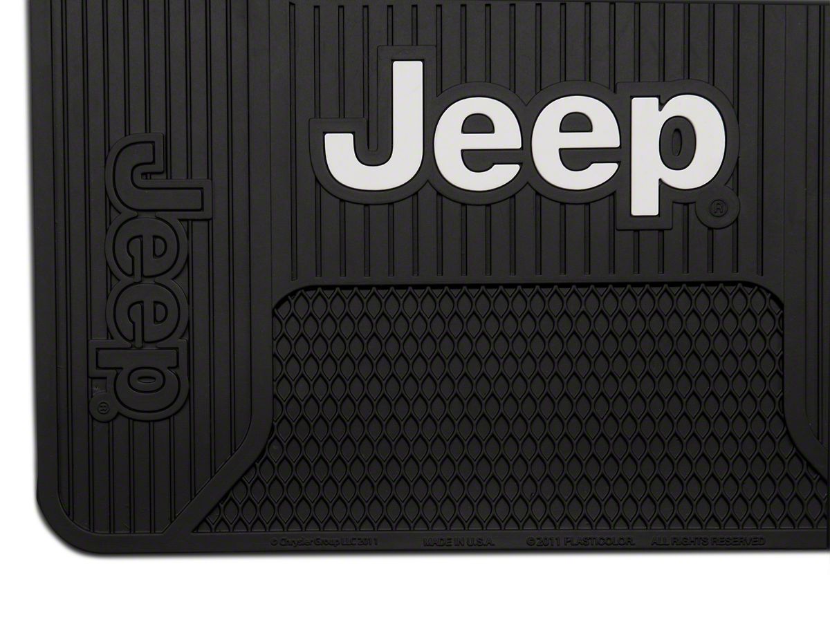 Alterum Jeep Wrangler Jeep Logo Elite Rear Utility Floor Mat