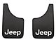 Easy Fit Mud Guards with Jeep Logo; 9-Inch x 15-Inch (66-24 Jeep CJ5, CJ7, Wrangler YJ, TJ, JK & JL)
