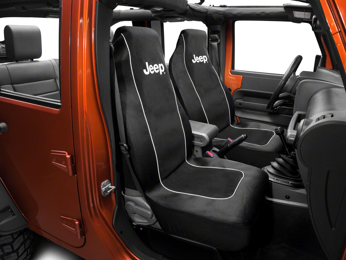RedRock Jeep Wrangler Embroidered Seat Cover with Jeep Logo J102028  (Universal; Some Adaptation May Be Required) - Free Shipping