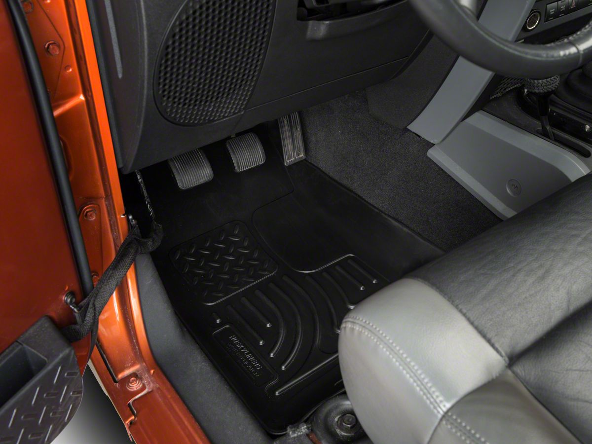 Husky Jeep Wrangler Weatherbeater Front Floor Liners Black 18021