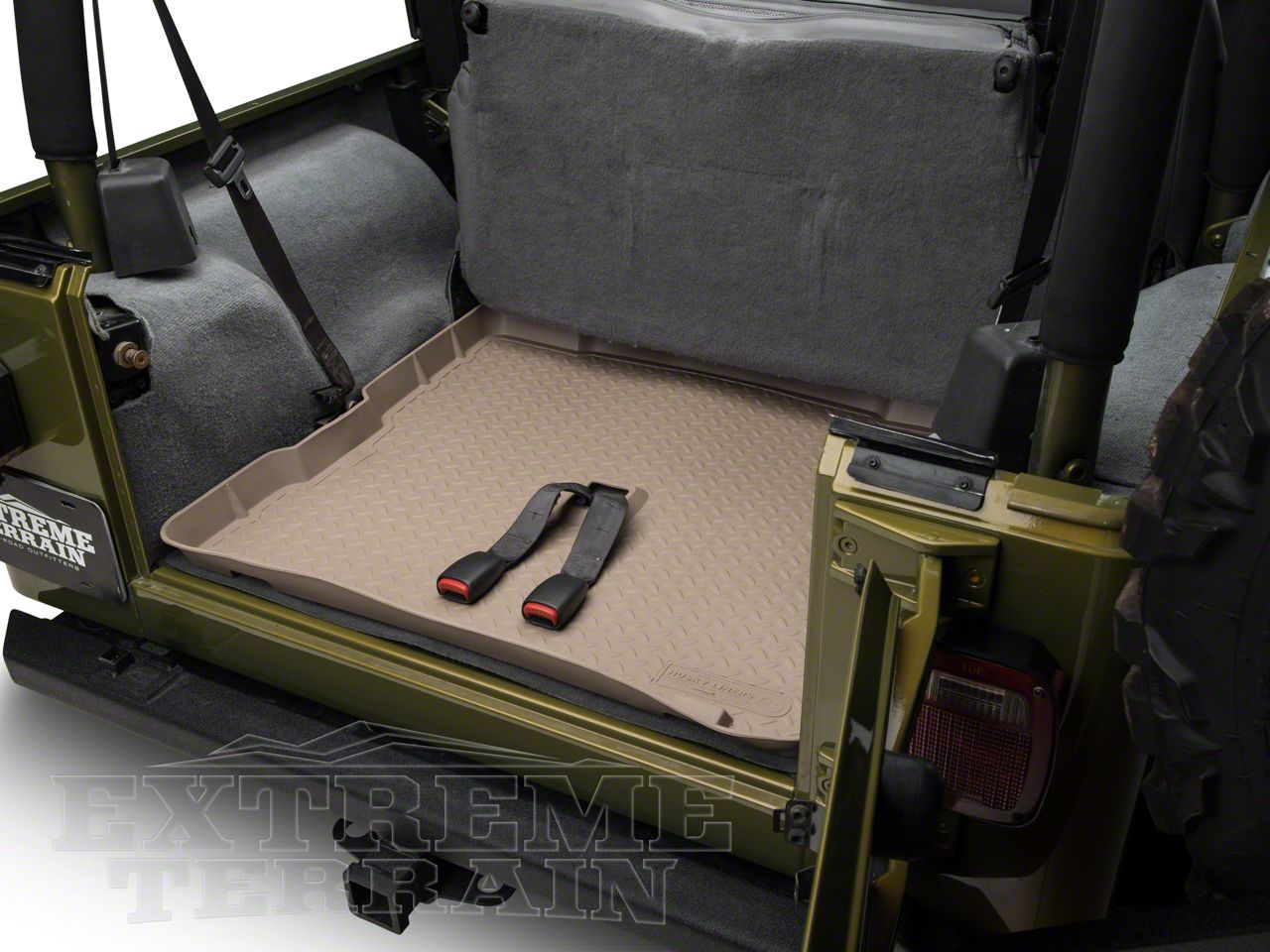 Husky Jeep Wrangler Classic Cargo Liner Tan 21753 (8702 Jeep