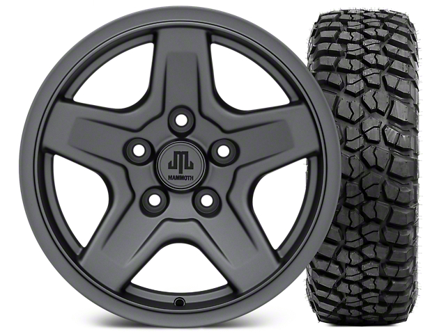 Jeep Jk Mud Terrain Tires 2007 2018 Wranglers Extremeterrain >> Mammoth Jeep Wrangler Boulder Charcoal Wheel - 16x8 Wheel - and BFG KM2 Tire 315/75- 16 J102091 ... Jeep Jk Mud Terrain Tires 2007 2018 Wranglers Extremeterrain >> Mammoth Jeep Wrangler Boulder Charcoal Wheel - 16x8 Wheel - and BFG KM2 Tire 315/75- 16 J102091 ...