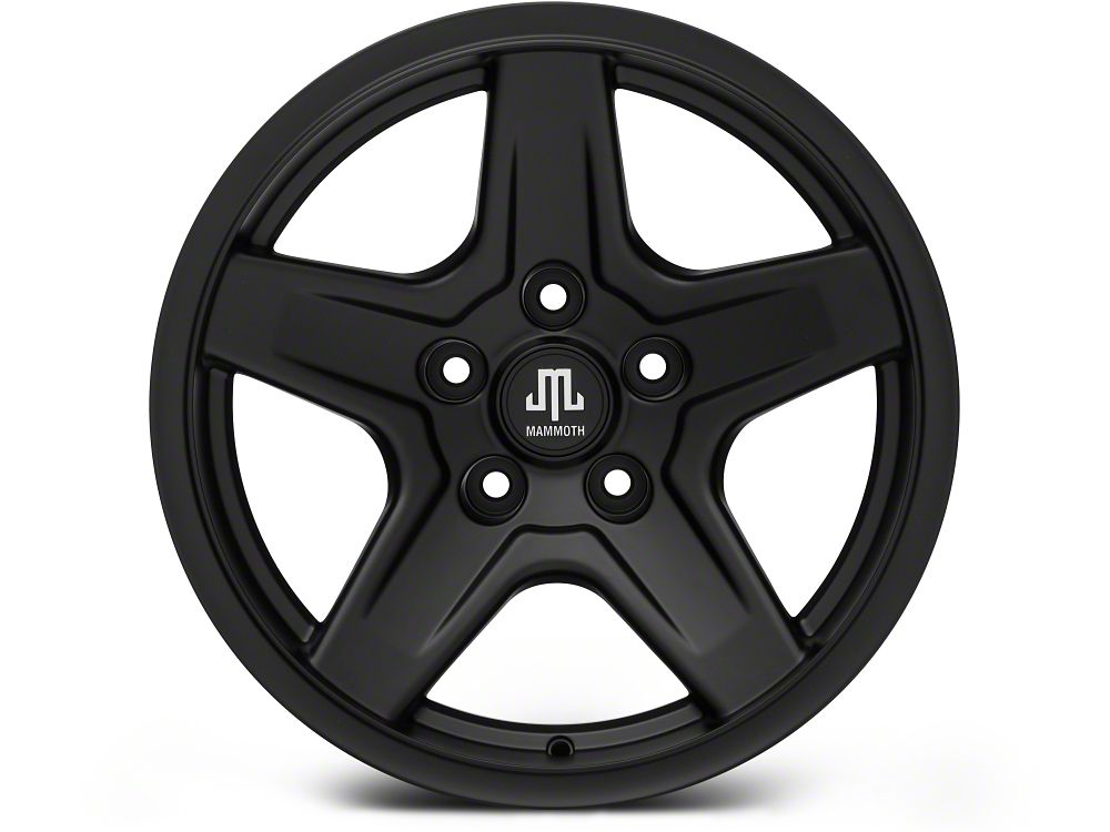 Mammoth Boulder Black 17x9 Wheel and BF Goodrich KM2 35x12