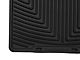 Weathertech All-Weather Front and Rear Rubber Floor Mats; Black (87-95 Jeep Wrangler YJ)