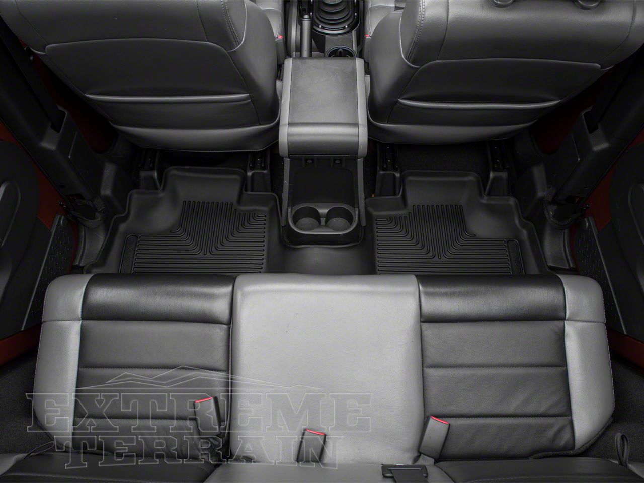 Husky Liners Jeep Wrangler XAct Contour Second Seat Floor Liner; Black