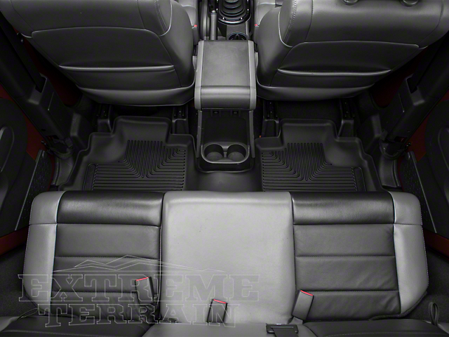 Husky X-Act Contour Second Seat Floor Liner; Black (14-18 Jeep Wrangler JK 4-Door)