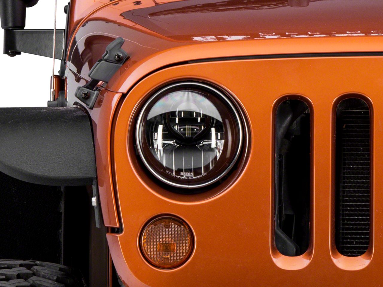 Jeep Wrangler LED Projector Headlights; Black Housing; Smoked Lens (07 ...