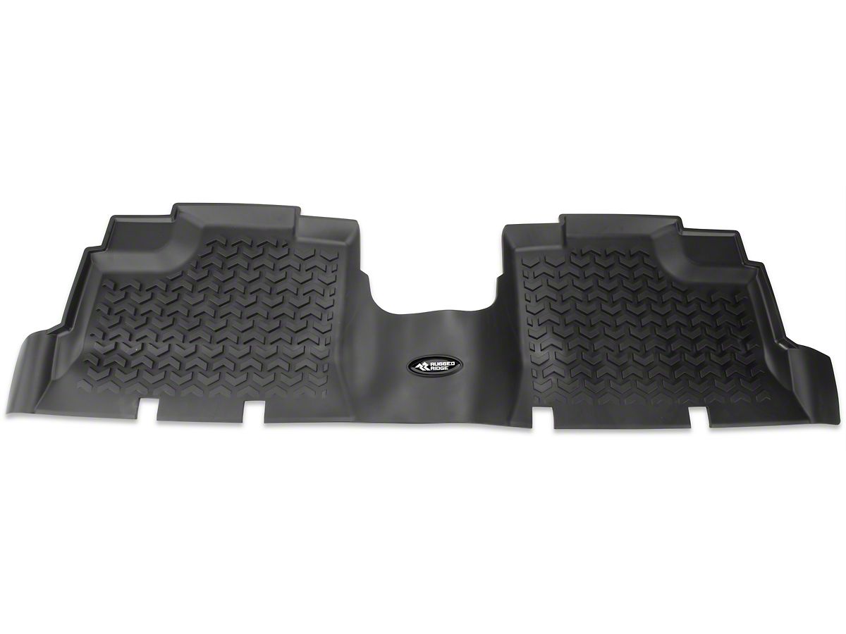 Rugged Ridge Jeep Wrangler 1 Piece Rear Floor Liner Black