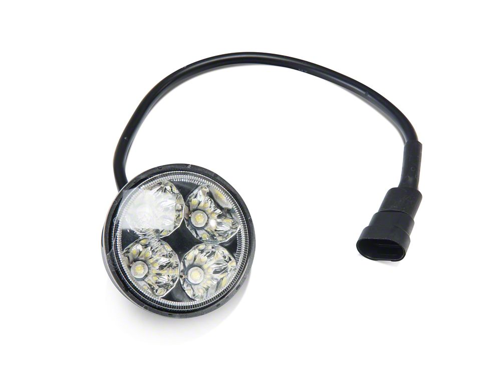 Barricade Single Replacement LED Light for Barricade Trail Force HD Bumper; Round Light