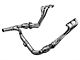 BBK 1-5/8-Inch Full-Length Long Tube Headers with Catted Y-Pipe; Polished Silver Ceramic (07-11 3.8L Jeep Wrangler JK)