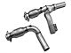 BBK 1-5/8-Inch Full-Length Long Tube Headers with Catted Y-Pipe; Polished Silver Ceramic (07-11 3.8L Jeep Wrangler JK)