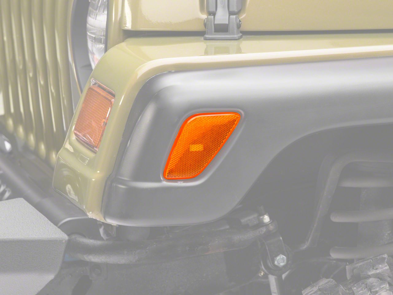 Jeep Wrangler Side Marker Lights; Amber (97-06 Jeep Wrangler TJ)