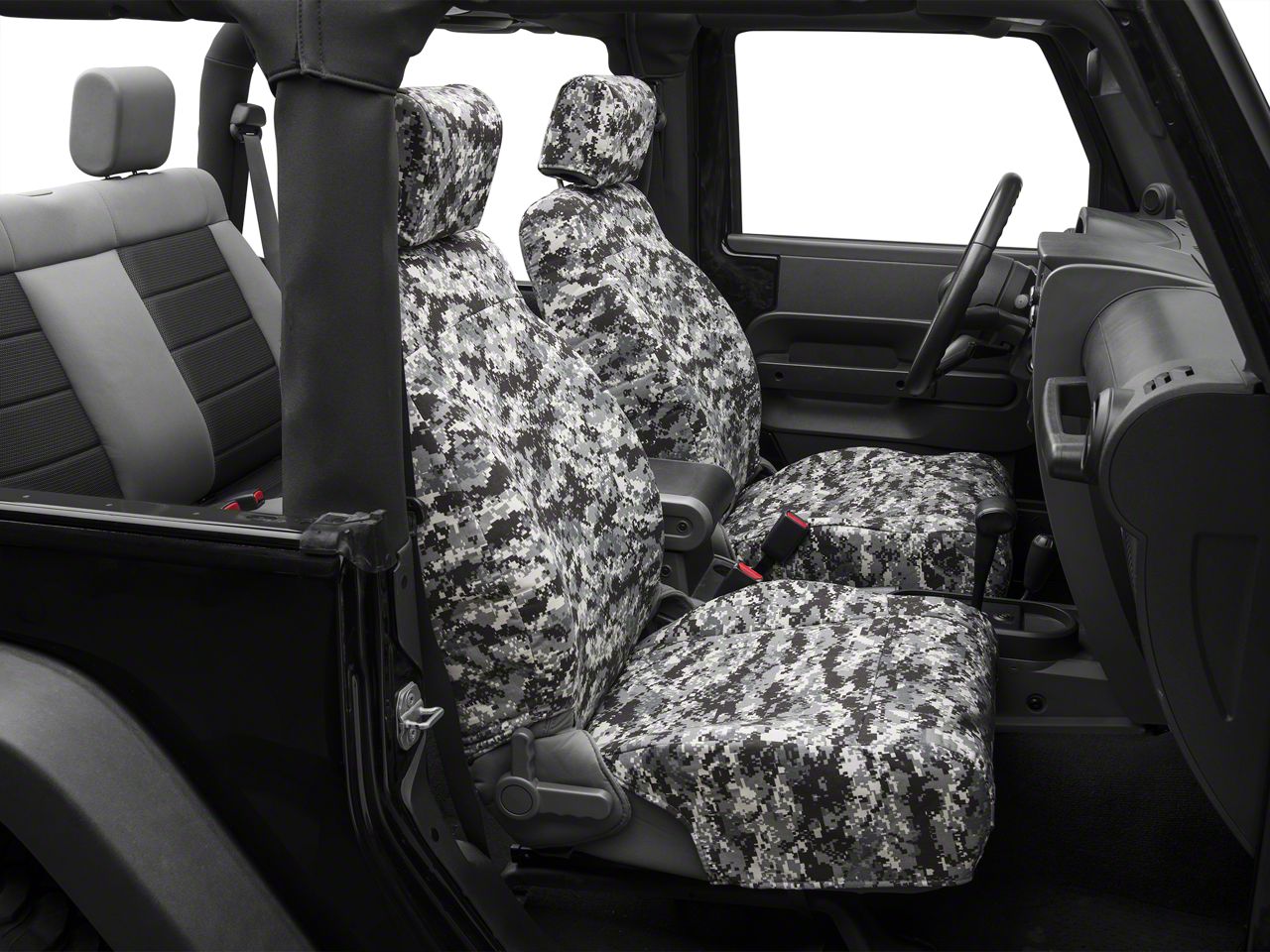 Jeep Wrangler Urban Camouflage Front Seat Covers W Airbags 07 10 Jk 2 Door - Camo Seat Covers For 1997 Jeep Wrangler