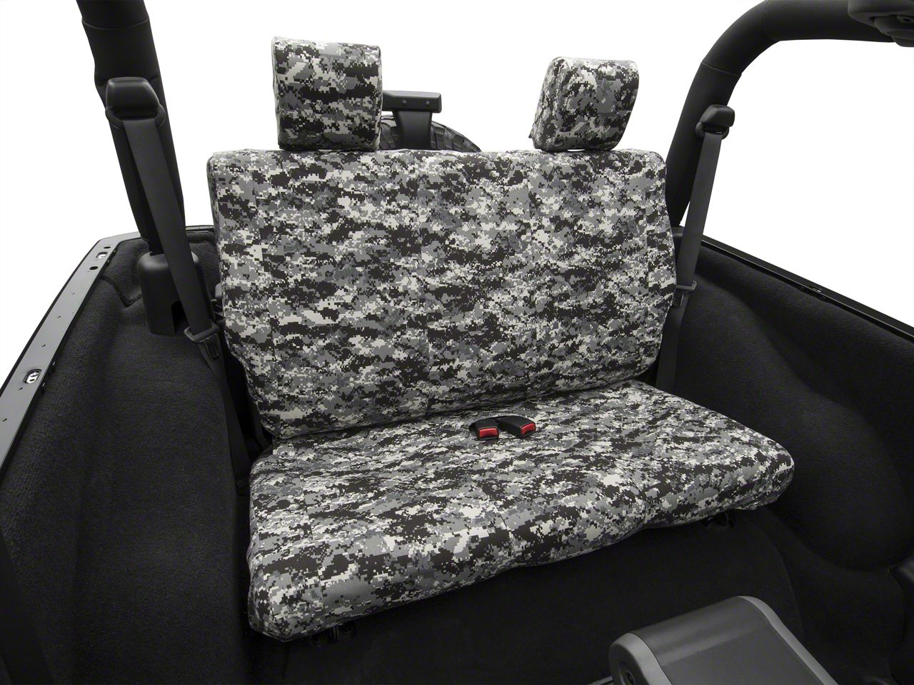 Caltrend Wrangler Urban Camouflage Rear Seat Cover Solid