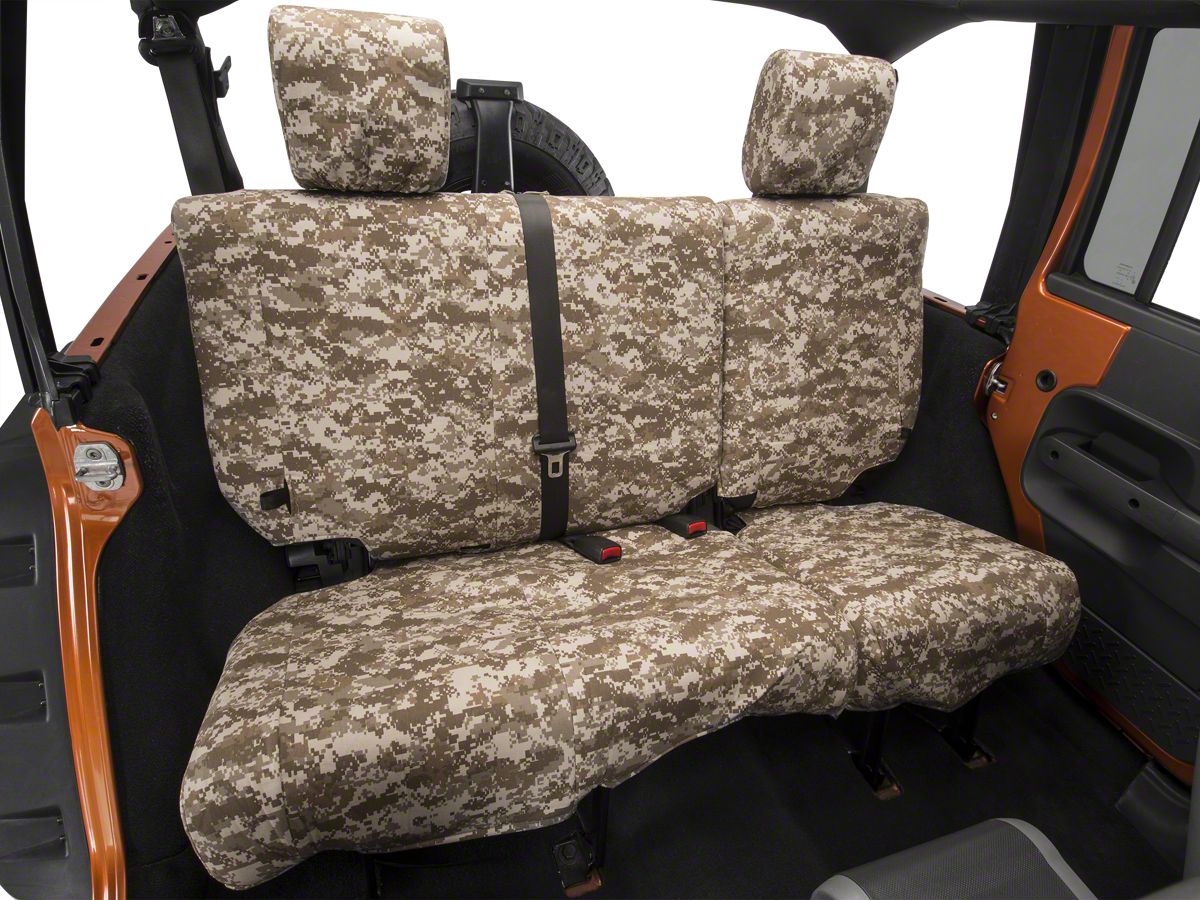 Jeep Wrangler Desert Camouflage Rear Seat Cover Reclining 40 60