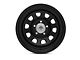 Mammoth D Window Black Wagon Wheel Edition Steel Wheel; 15x8 (84-01 Jeep Cherokee XJ)