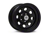 Mammoth 8 Black Wagon Wheel Edition Steel Wheel; 15x8; -19mm Offset (87-95 Jeep Wrangler YJ)