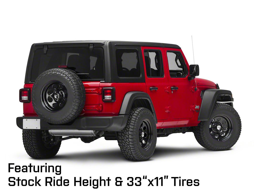 Mammoth Jeep Cherokee 8 Black Steel Wheel; 15x8; -19mm