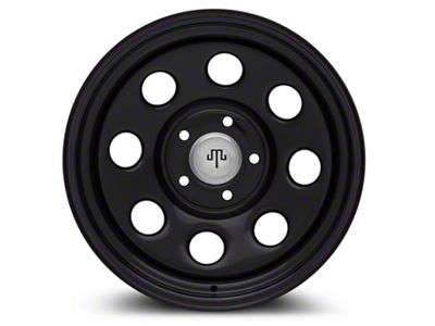 Mammoth 8 Steel Black Wheel with Polished Center Cap; 17x9 (05-10 Jeep Grand Cherokee WK, Excluding SRT8)