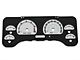 US Speedo Daytona Edition Gauge Face; MPH; Front Lock Icon; White (01-06 Jeep Wrangler TJ)