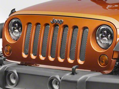 Rugged Ridge Perforated Grille Insert; Stainless Steel (07-18 Jeep Wrangler JK)